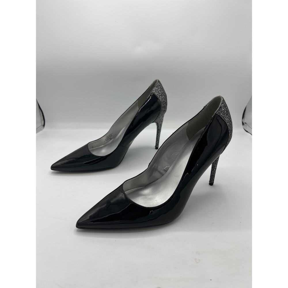 Marc Fisher Black & Silver Stilettos - Size 11